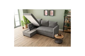 Tareen Sofa med Divan 3-seter - Lysegrå - Møbler - Sofaer - Sofaer med sjeselong - 3 seters sofa med divan