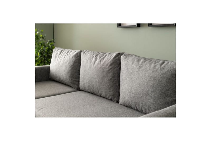 Tareen Sofa med Divan 3-seter - Lysegrå - Møbler - Sofaer - Sofaer med sjeselong - 3 seters sofa med divan