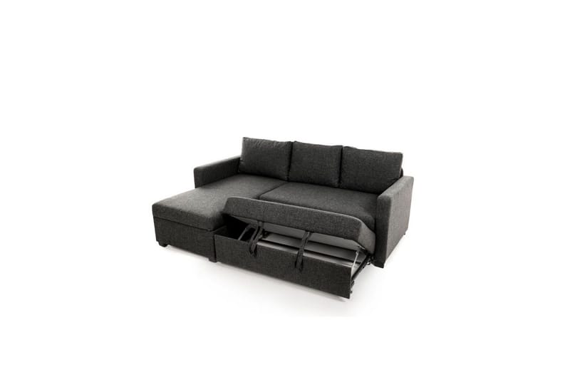 Tareen Sofa med Divan 3-seter - Mørkegrå - Møbler - Sofaer - Sofaer med sjeselong - 3 seters sofa med divan