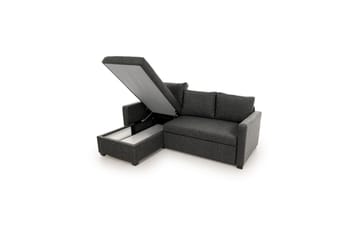 Tareen Sofa med Divan 3-seter - Mørkegrå - Møbler - Sofaer - Sofaer med sjeselong - 3 seters sofa med divan