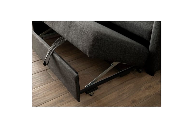 Tareen Sofa med Divan 3-seter - Mørkegrå - Møbler - Sofaer - Sofaer med sjeselong - 3 seters sofa med divan