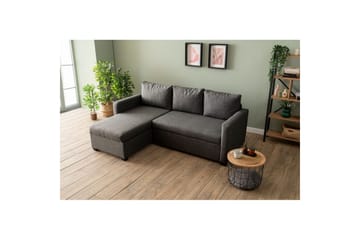 Tareen Sofa med Divan 3-seter - Mørkegrå - Møbler - Sofaer - Sofaer med sjeselong - 3 seters sofa med divan