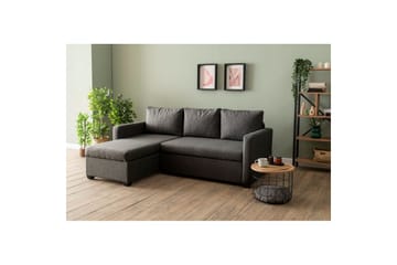 Tareen Sofa med Divan 3-seter - Mørkegrå - Møbler - Sofaer - Sofaer med sjeselong - 3 seters sofa med divan