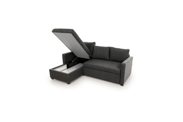 Tareen Sofa med Divan 3-seter - Mørkegrå - Møbler - Sofaer - Sofaer med sjeselong - 3 seters sofa med divan