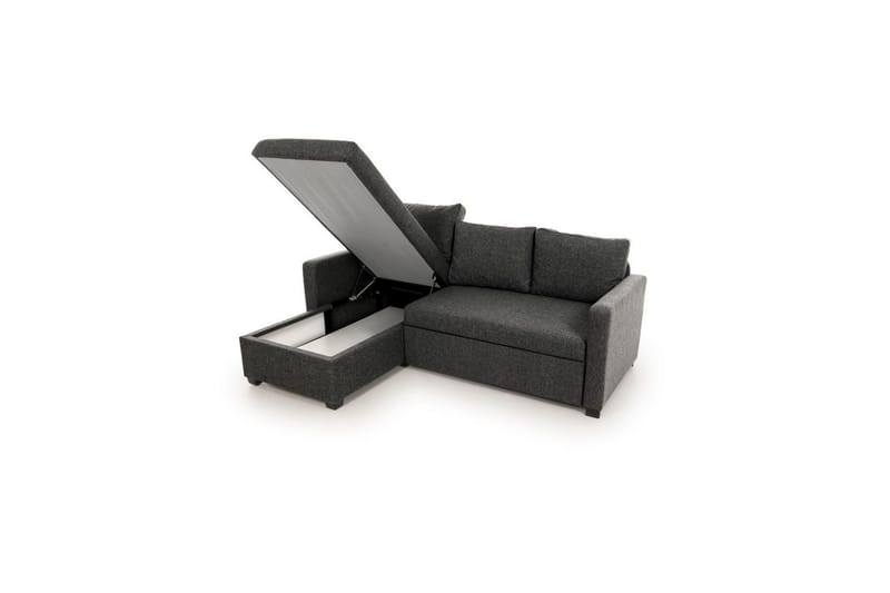 Tareen Sofa med Divan 3-seter - Mørkegrå - Møbler - Sofaer - Sofaer med sjeselong - 3 seters sofa med divan