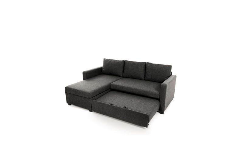 Tareen Sofa med Divan 3-seter - Mørkegrå - Møbler - Sofaer - Sofaer med sjeselong - 3 seters sofa med divan