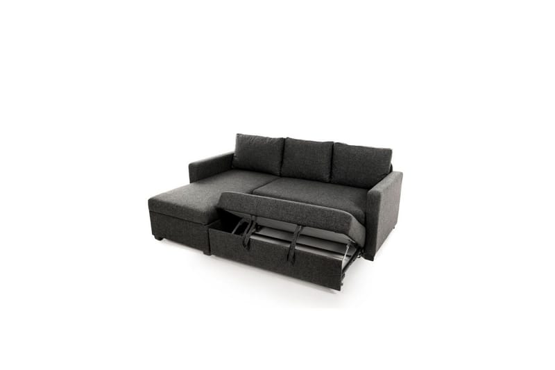 Tareen Sofa med Divan 3-seter - Mørkegrå - Møbler - Sofaer - Sofaer med sjeselong - 3 seters sofa med divan