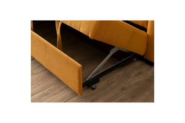 Tareen Sofa med Divan 3-seter - Sennepsgul - Møbler - Sofaer - Sofaer med sjeselong - 3 seters sofa med divan