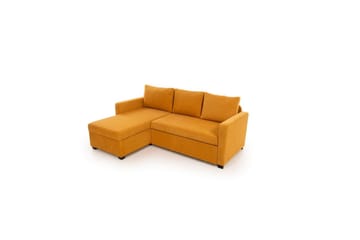 Tareen Sofa med Divan 3-seter - Sennepsgul - Møbler - Sofaer - Sofaer med sjeselong - 3 seters sofa med divan
