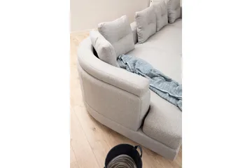 Tekawa Sofa m. Divan 4-seters - Lysegrå - Møbler - Sofaer - Sofaer med sjeselong - 4 seters sofa med divan