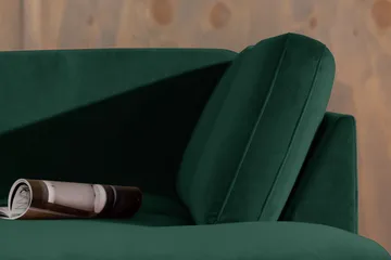 Teodin 2,5-seters Fløyelssofa med Sjeselong Høyre - Grønn - Møbler - Sofaer - Sofaer med sjeselong - 2 seters sofa med divan