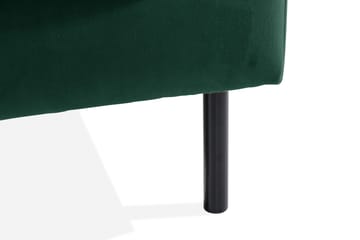 Teodin Fløyelssofa 2-seters med Divan Høyre - Grønn - Møbler - Sofaer - Sofaer med sjeselong - 2 seters sofa med divan