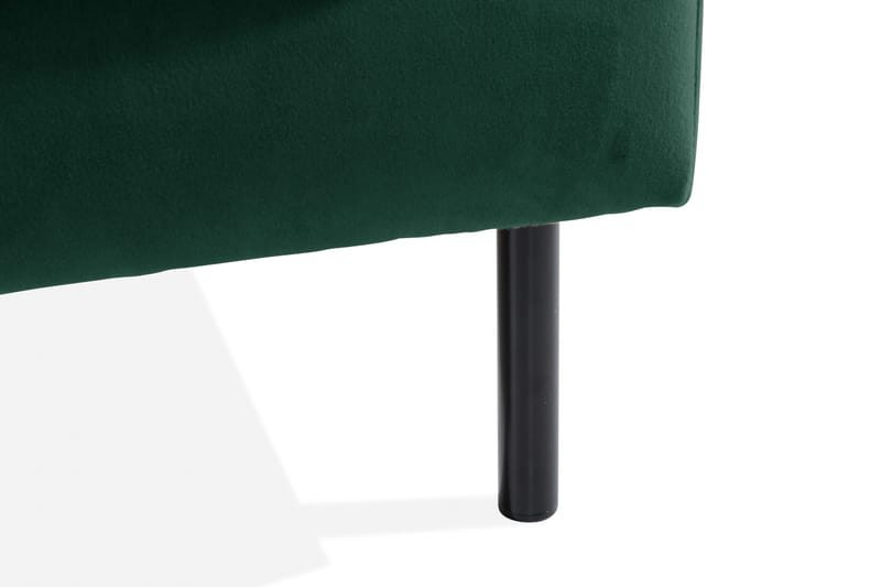 Teodin Fløyelssofa 2-seters med Divan Høyre - Grønn - Møbler - Sofaer - Sofaer med sjeselong - 2 seters sofa med divan