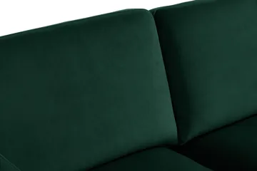 Teodin Fløyelssofa 2-seters med Divan Venstre - Grønn - Møbler - Sofaer - Sofaer med sjeselong - 2 seters sofa med divan