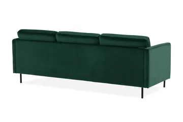 Teodin Fløyelssofa 2-seters med Divan Venstre - Grønn - Møbler - Sofaer - Sofaer med sjeselong - 2 seters sofa med divan