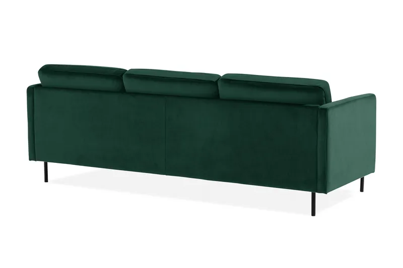 Teodin Fløyelssofa 2-seters med Divan Venstre - Grønn - Møbler - Sofaer - Sofaer med sjeselong - 2 seters sofa med divan