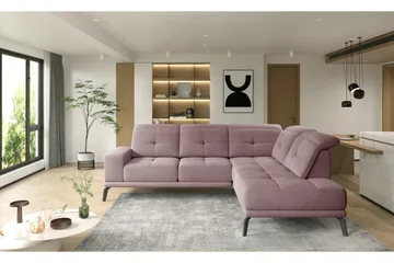 Theodore Sjeselongsofa Høyre - Rosa - Møbler - Sofaer - Sofaer med sjeselong