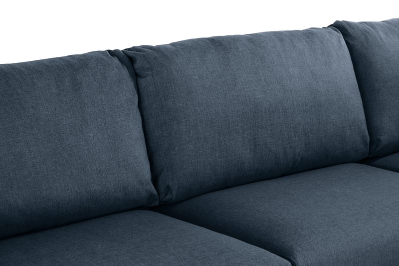 Trend 4-seters Høyrevendt L-formet Sjeselongsofa i Stoff - Blå - Møbler - Sofaer - Sofaer med sjeselong - 4 seters sofa med divan