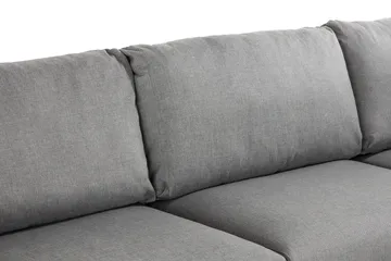 Trend 4-seters Høyrevendt L-formet Sjeselongsofa i Stoff - Grå - Møbler - Sofaer - Sofaer med sjeselong - 4 seters sofa med divan