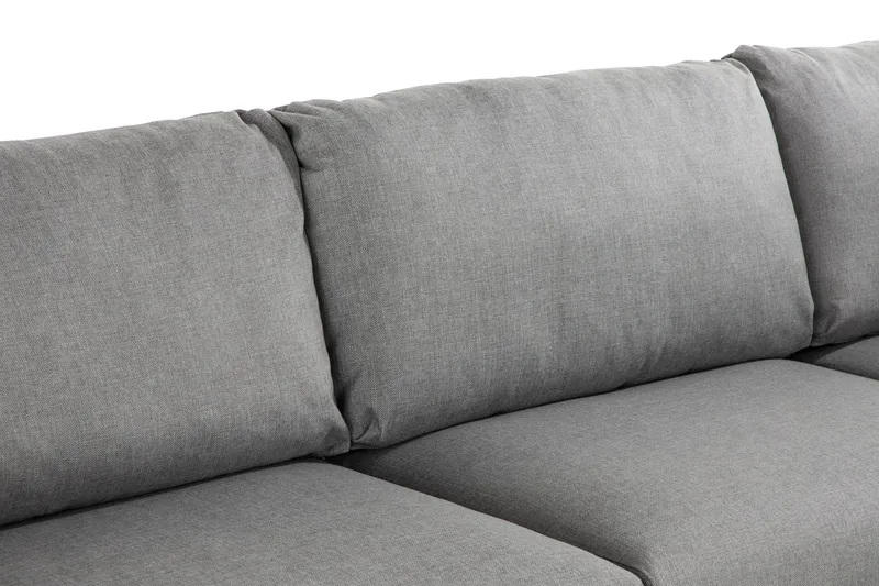 Trend 4-seters Høyrevendt L-formet Sjeselongsofa i Stoff - Grå - Møbler - Sofaer - Sofaer med sjeselong - 4 seters sofa med divan