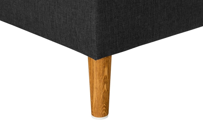 Trend 4-seters Høyrevendt L-formet Sjeselongsofa i Stoff - Svart - Møbler - Sofaer - Sofaer med sjeselong - 4 seters sofa med divan
