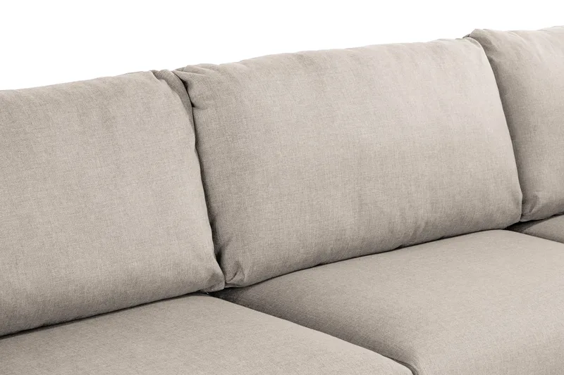 Trend 4-seters Venstrevendt L-formet Divansofa i Stoff - Beige - Møbler - Sofaer - Sofaer med sjeselong - 4 seters sofa med divan