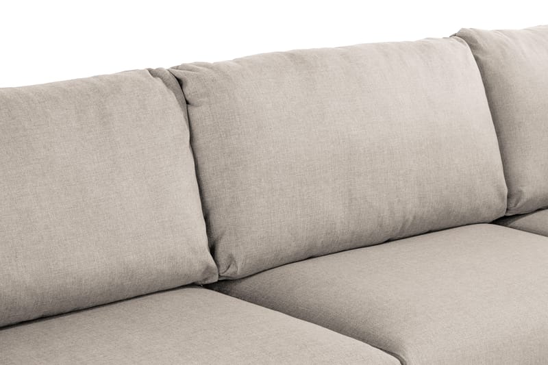 Trend 4-seters Venstrevendt L-formet Divansofa i Stoff - Beige - Møbler - Sofaer - Sofaer med sjeselong - 4 seters sofa med divan