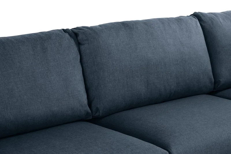 Trend 4-seters Venstrevendt L-formet Sjeselongsofa i Stoff - Blå - Møbler - Sofaer - Sofaer med sjeselong - 4 seters sofa med divan