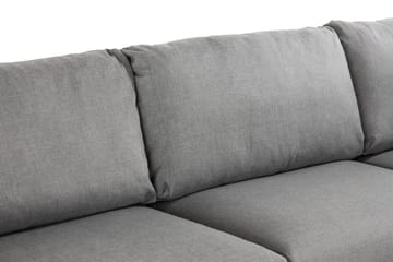 Trend 4-seters Venstrevendt L-formet Sjeselongsofa i Stoff - Grå - Møbler - Sofaer - Sofaer med sjeselong - 4 seters sofa med divan