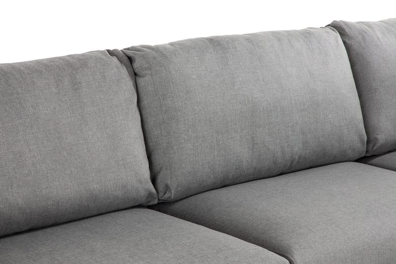 Trend 4-seters Venstrevendt L-formet Sjeselongsofa i Stoff - Grå - Møbler - Sofaer - Sofaer med sjeselong - 4 seters sofa med divan