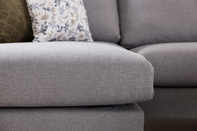 Trend 5-seters Venstrevendt U-formet Hjørnesofa med Divan i Stoff - Grå - Møbler - Sofaer - Hjørnesofaer - Hjørnesofa med divan