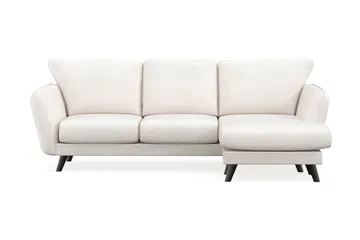 Trend Lyx 3-seter Divansofa Høyre - Hvit - Møbler - Sofaer - Sofaer med sjeselong - 4 seters sofa med divan