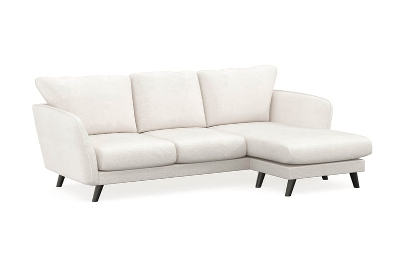 Trend Lyx 3-seter Divansofa Høyre - Hvit - Møbler - Sofaer - Sofaer med sjeselong - 4 seters sofa med divan