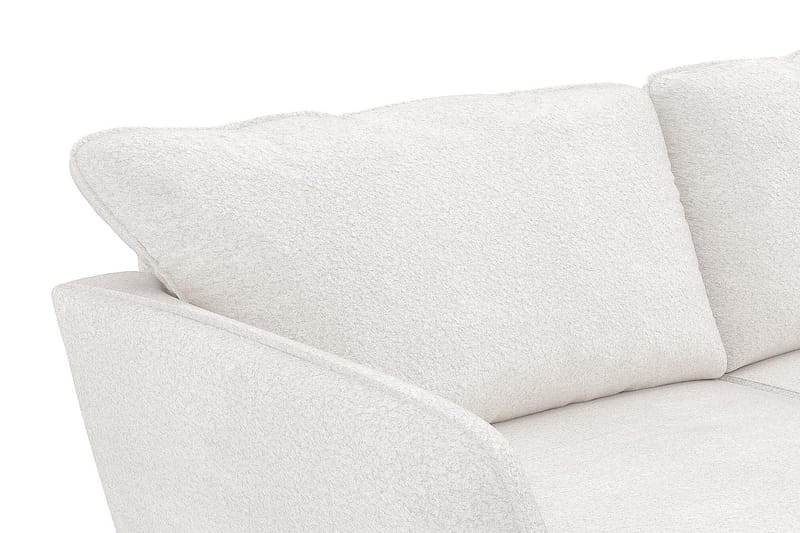 Trend Lyx 3-seter Divansofa Høyre - Hvit|Bouclé - Møbler - Sofaer - Sofaer med sjeselong - 4 seters sofa med divan