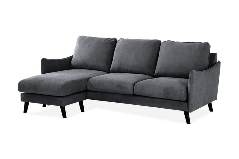 Trend Lyx 3-seter Divansofa Venstre - Mørkegrå - Møbler - Sofaer - Sofaer med sjeselong - 4 seters sofa med divan