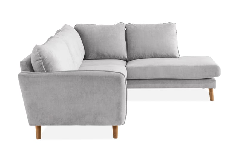 Trend Lyx 3-seter Venstrevendt L-formet Divansofa i Stoff - Beige - Møbler - Sofaer - Sofaer med sjeselong - 4 seters sofa med divan