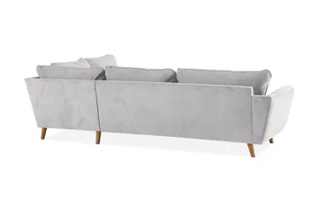 Trend Lyx 3-seter Venstrevendt L-formet Divansofa i Stoff - Beige - Møbler - Sofaer - Sofaer med sjeselong - 4 seters sofa med divan