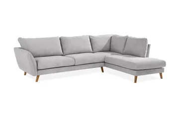 Trend Lyx 3-seter Venstrevendt L-formet Divansofa i Stoff - Beige - Møbler - Sofaer - Sofaer med sjeselong - 4 seters sofa med divan