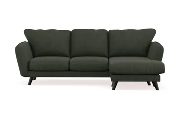 Trend Lyx 3-seters Høyrevendt L-formet Sjeselongsofa i Manchester - Mørkegrønn - Møbler - Sofaer - Sofaer med sjeselong - 4 seters sofa med divan