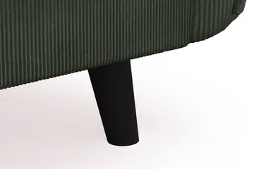 Trend Lyx 3-seters Høyrevendt L-formet Sjeselongsofa i Manchester - Mørkegrønn - Møbler - Sofaer - Sofaer med sjeselong - 4 seters sofa med divan