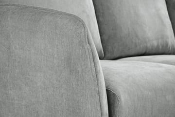 Trend Lyx 3-seters Høyrevendt L-formet Sjeselongsofa i Stoff - Grå - Møbler - Sofaer - Sofaer med sjeselong - 4 seters sofa med divan