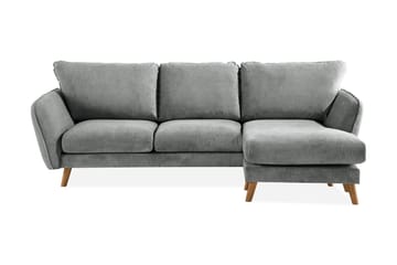Trend Lyx 3-seters Høyrevendt L-formet Sjeselongsofa i Stoff