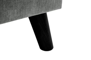 Trend Lyx 3-seters Høyrevendt L-formet Sjeselongsofa i Stoff - Grå - Møbler - Sofaer - Sofaer med sjeselong - 4 seters sofa med divan
