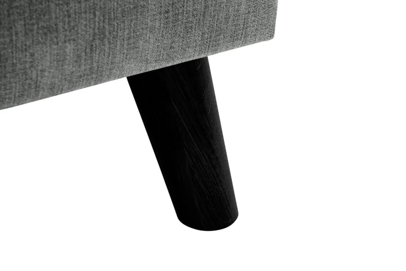 Trend Lyx 3-seters Høyrevendt L-formet Sjeselongsofa i Stoff - Grå - Møbler - Sofaer - Sofaer med sjeselong - 4 seters sofa med divan