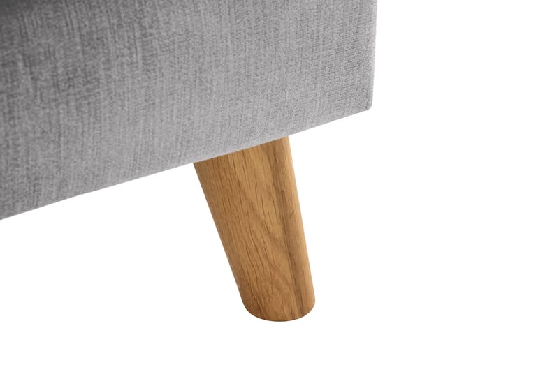 Trend Lyx 3-seters Høyrevendt L-formet Sjeselongsofa i Stoff - Lys grå - Møbler - Sofaer - Sofaer med sjeselong - 4 seters sofa med divan
