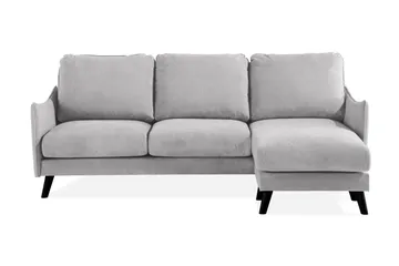 Trend Lyx 3-seters Høyrevendt L-formet Sjeselongsofa i Stoff