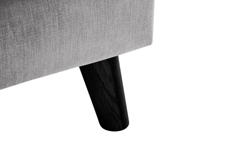 Trend Lyx 3-seters Høyrevendt L-formet Sjeselongsofa i Stoff - Lys grå - Møbler - Sofaer - Sofaer med sjeselong - 4 seters sofa med divan