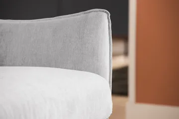 Trend Lyx 3-seters Høyrevendt L-formet Sjeselongsofa i Stoff - Lys grå - Møbler - Sofaer - Sofaer med sjeselong - 4 seters sofa med divan