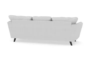 Trend Lyx 3-seters Høyrevendt L-formet Sjeselongsofa i Stoff - Lysegrå - Møbler - Sofaer - Sofaer med sjeselong - 4 seters sofa med divan