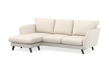 Trend Lyx 3-seters Venstrevendt L-formet Sjeselongsofa i Manchester - Beige - Møbler - Sofaer - Sofaer med sjeselong - 4 seters sofa med divan